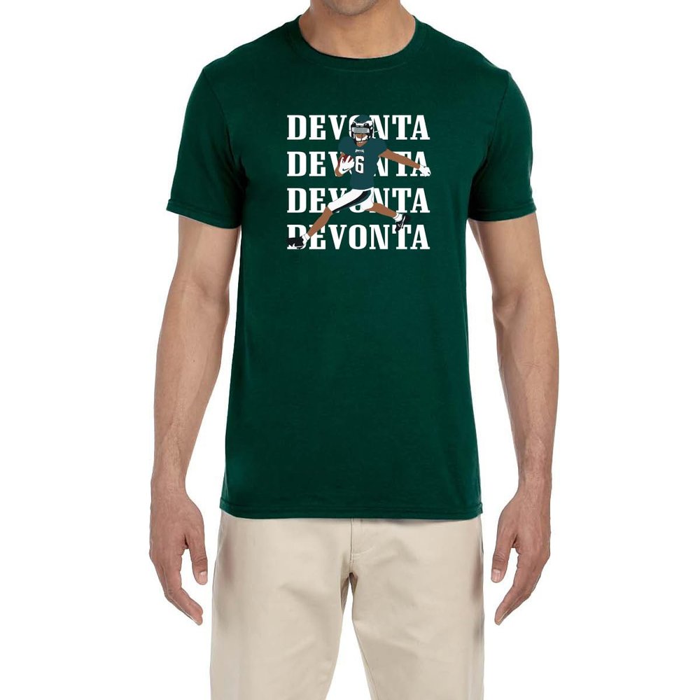 Green Philadelphia Devonta Smith Text Pic T-Shirt Youth XL