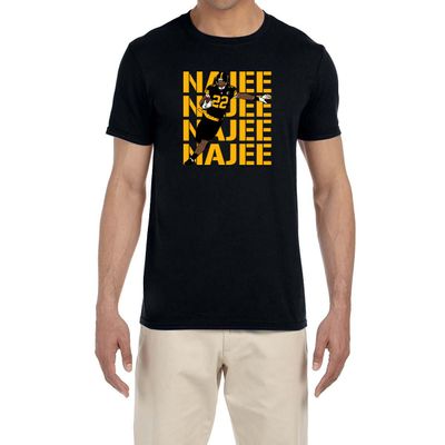 Black Pittsburgh Najee Harris Text Pic T-Shirt Youth Medium