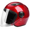 Four Seasons Motorcycle 3/4 Retro Helmet,Open Face Youth Vespa Half Helmet DOT Approved Vintage Electric Classic Bike Helmet Moped Chopper Bicycle Go-Kart Helmet for Men Women(Red) view 1