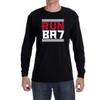 Tenacious Tops Long Sleeve Black Atlanta Bijan Robinson Run BR7 Logo T-Shirt Adult Medium view 1