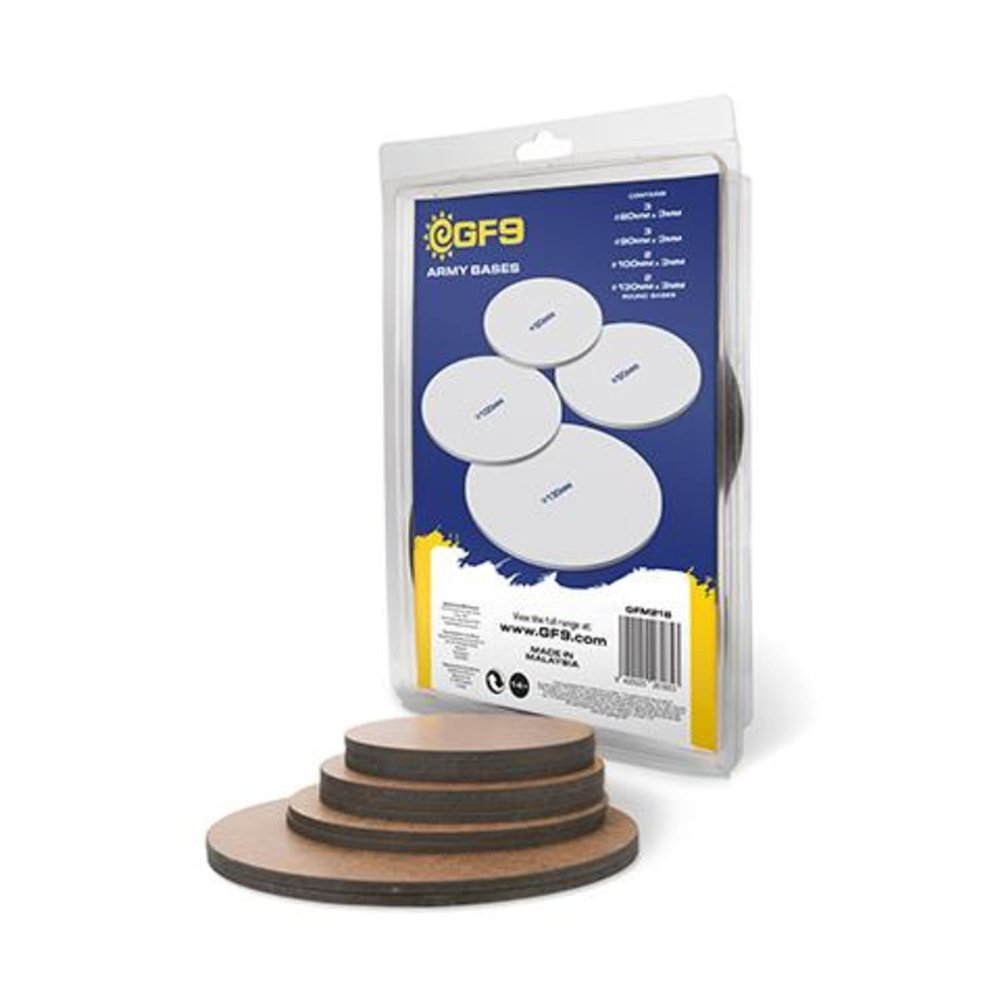 Gale Force Nine Round Bases - Assorted Sizes Pack