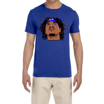 Tenacious Tops Blue Indianapolis Anthony Richardson Face Logo T-Shirt Adult 2XL