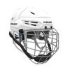 Bauer Re-Akt 55 Hockey Helmet Combo with Facemask, Senior (White, Medium) view 1