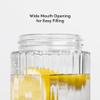 BEAST Health Dual Cap Glass Hydration Bottle Cloud White view 3