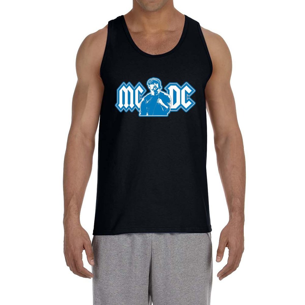 Black Detroit Dan Campbell MCDC Logo Tank Top Adult Medium