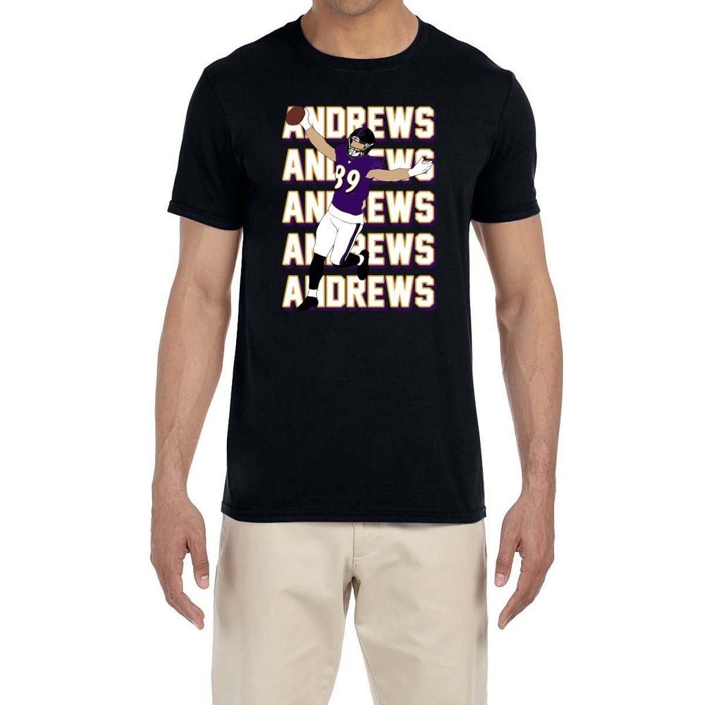 Tenacious Tops Black Baltimore Mark Andrews Text Pic T-Shirt Youth Small
