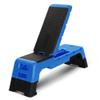 HolaHatha Adjustable Multi-Functional Exercise Bench 440 Pound Capacity Foldable Incline Deck, 8.5 to 14.5 Inch Height, Compact Design, Blue view 1