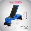 HolaHatha Adjustable Multi-Functional Exercise Bench 440 Pound Capacity Foldable Incline Deck, 8.5 to 14.5 Inch Height, Compact Design, Blue view 2