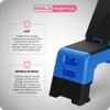 HolaHatha Adjustable Multi-Functional Exercise Bench 440 Pound Capacity Foldable Incline Deck, 8.5 to 14.5 Inch Height, Compact Design, Blue view 4