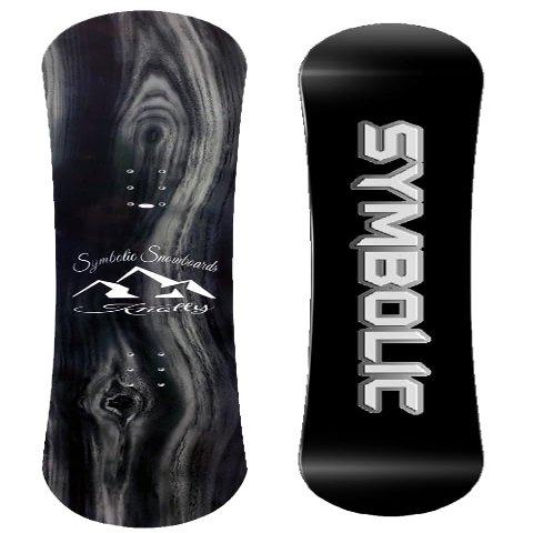 Symbolic Knotty Snowboard Wood Grain 2025 140 145 150 155 157 160 163 167 170 (155cm Hybrid Rocker)