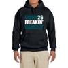 Tenacious Tops Black Philadelphia Saquon Barkley Freakin Logo Hooded Sweatshirt Adult 2XL view 1