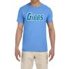 Tenacious Tops Blue Detroit Jahmyr Gibbs Logo T-Shirt Adult Small view 1