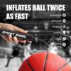 Hand Pump for Balls - Portable Ball Air Pump with Needle 3 pcs and Compact Case - Small Sports Inflator - Volleyball, Soccer, Basketball - Manual Inflation Devices (Black) view 4