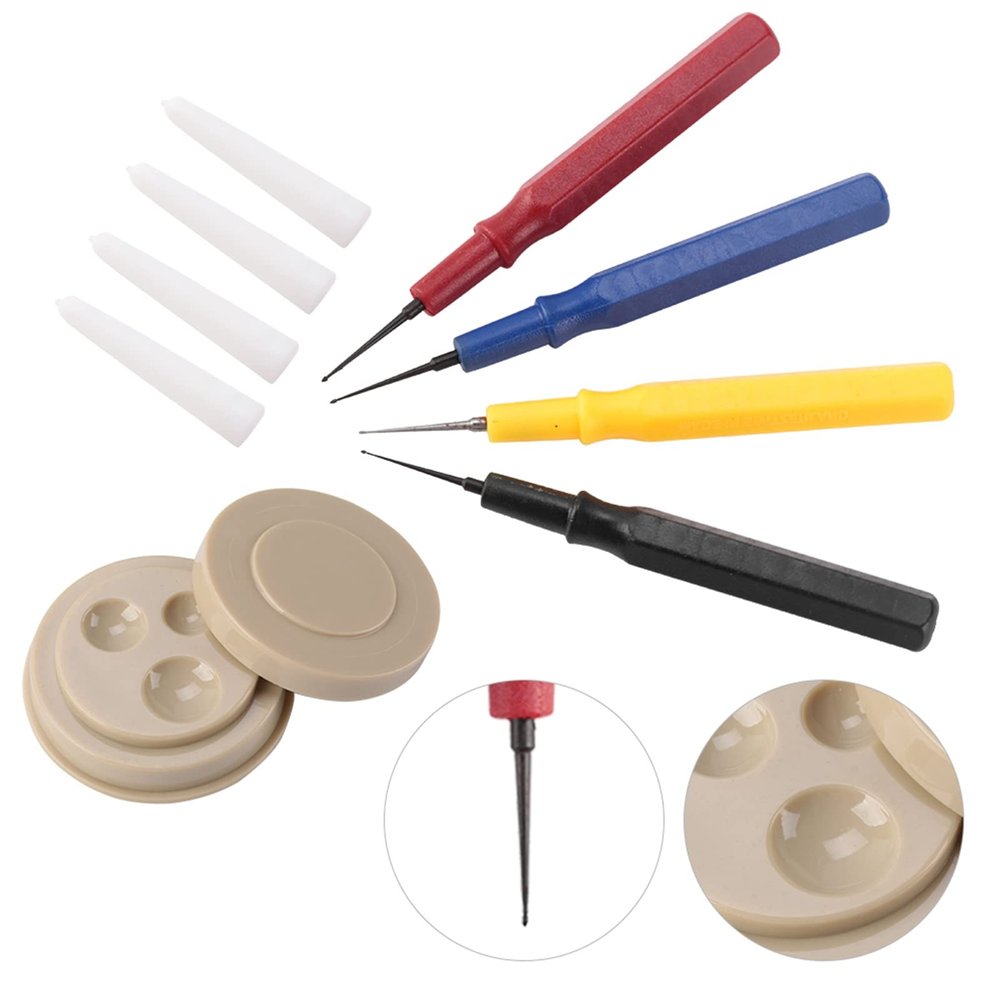 Watch Oil Kit, Oilers Plastic Watch Repair Kit Synthetic Clock Oil Kit Applicator Watch Precision Oiler with 1 Oil Cup 4 Different Size Oil Pen for Watchmaker Watches Clocks Repair