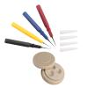 Watch Oil Kit, Oilers Plastic Watch Repair Kit Synthetic Clock Oil Kit Applicator Watch Precision Oiler with 1 Oil Cup 4 Different Size Oil Pen for Watchmaker Watches Clocks Repair view 3