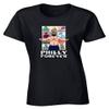 Black Jason Kelce Philly Forever Logo Womens T-Shirt Adult Medium view 1