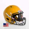 Riddell Speed Victor I - Youth w/Black S-2BD-HS4-1P + US Helmet Flag Decal (GB Gold, XX-Small/X-Small) - Green Gridiron view 1