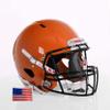 Riddell Speed Victor I - Youth w/Black S-2BD-HS4-1P + US Helmet Flag Decal (GB Gold, XX-Small/X-Small) - Green Gridiron view 4