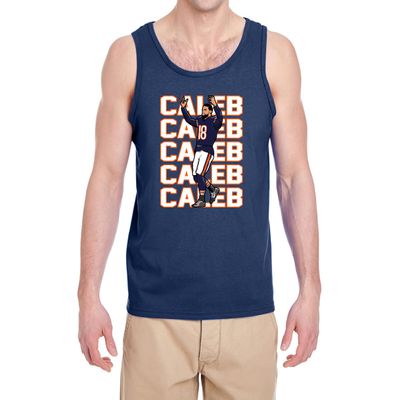Navy Chicago Caleb Williams Text Pic Tank Top Adult Medium