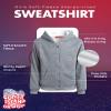 Coney Island Girls Hoodie - Cozy Soft Fleece Sherpa Lined Hoodie Zip Up Sweatshirt for Girls - Size Up for Better Fit, Size 7-8, Heather Grey/White view 4