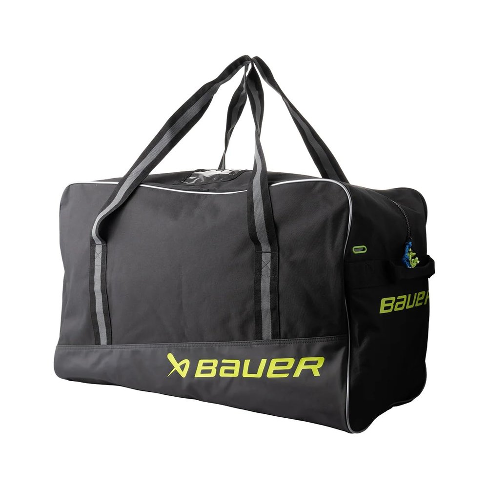 Bauer Hockey Core Carry Bag '24 (Black/Neon, Junior/Medium (32"x18"x16"))