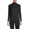 Lands' End Women's Baselayer Cozy Thermaskin Turtleneck Top Small Black view 1