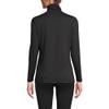 Lands' End Women's Baselayer Cozy Thermaskin Turtleneck Top Small Black view 2