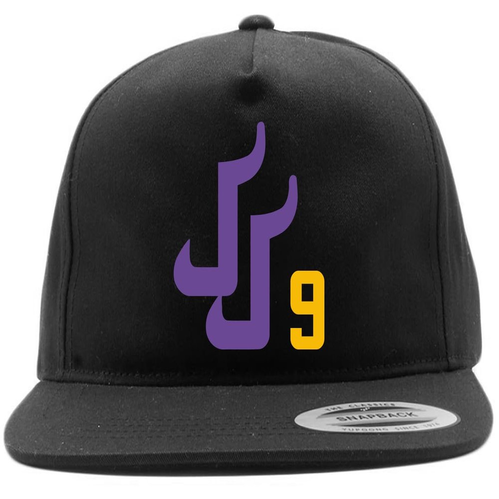 Tenacious Tops Snapback Black Minnesota JJ McCarthy Logo Hat
