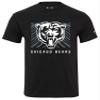 Zubaz NFL Adult Unisex Cotton Heavyweight Short Sleeve T-Shirt Black with Grey Tonal Tunnel Logo for Men and Women, Chicago Bears, Medium view 1