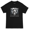 Zubaz NFL Adult Unisex Cotton Heavyweight Short Sleeve T-Shirt Black with Grey Tonal Tunnel Logo for Men and Women, Chicago Bears, Medium view 4