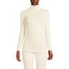 Lands' End Women's Baselayer Cozy Thermaskin Turtleneck Top X-Small Fresh Ivory view 1