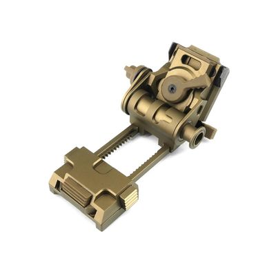L4G24 NVG Mount FDE Long  Tactical Metal Helmet Bracket for PVS-14, PVS-15, PVS-18, GPNVG18 Night Vision Goggles  Fits Fast, MICH, ACH Helmets