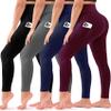4 Pack Leggings for Women Butt Lift High Waisted Tummy Control No See-Through Yoga Pants Workout Running Leggings view 1