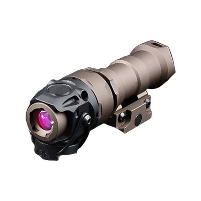 Tactical Flashlight K110 IR Illumination Light with Flashlight Mount Fit 20mm Picatinny Rail, for Hunting, Tan