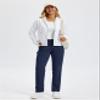 TACVASEN Women's Fleece Lined Pants Winter Sherpa Sweatpants Thermal Warm with Pockets Straight Leg Casual Snow Navy S view 3