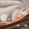TACVASEN Fleece Lined Sweatpants for Women Winter Warm Sherpa Joggers Thermal Track Pants with Pockets Straight Leg Brown L view 4
