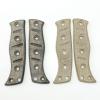 Echeson 1 Pair Custom Handle Patch with 5 Sets Screws Fits for 375 Fixed Adamas, Linen Micarta Scales Handle Black view 3