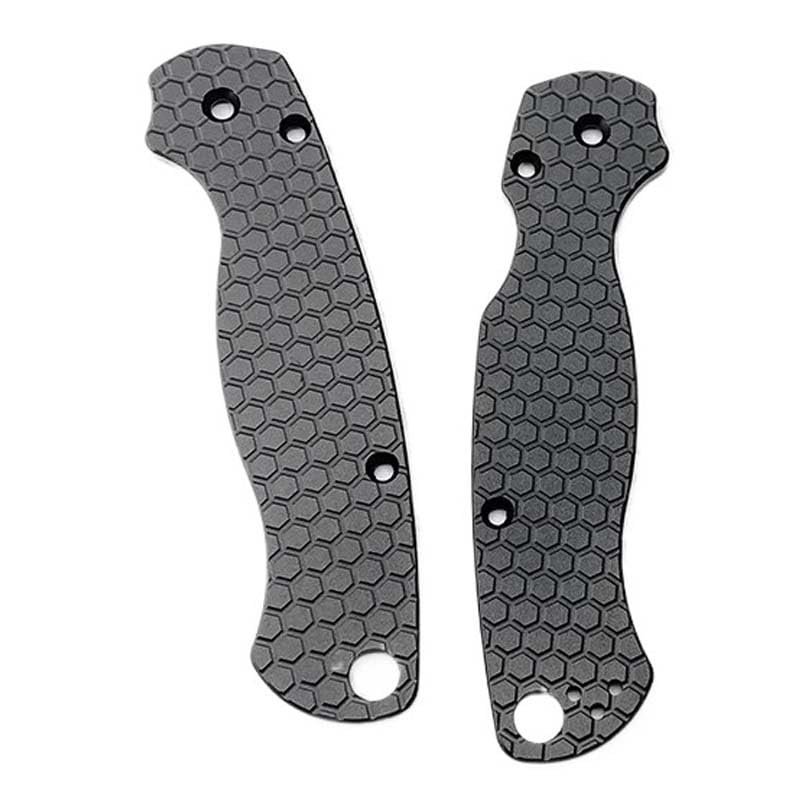 1 Pair Aluminum Scales Handle Fits for C81 Paramilitary 2, Custom CNC Anodized Handle Patch DIY Replacement(Black)