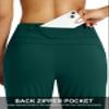 Soothfeel Women's Joggers with Zipper Pockets High Waisted Athletic Workout Yoga Pants Joggers for Women (Peacock Green, L) view 3