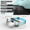 RIOROO Ski Helmet and Goggles Set, Snowboard Helmet Goggles for Men Women & Youth, Shockproof Snow Helmet Anti Fog OTG Snow Goggles for Skiing Snowboarding view 3