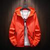 Ymosrh Lightweight Water Resistant Running Hiking Fishing Rain Coats Jacket Windbreaker with Hood Winter Jackets Men Track Skiing Jackets Nice (XXL, Orange) view 2