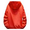 Ymosrh Lightweight Water Resistant Running Hiking Fishing Rain Coats Jacket Windbreaker with Hood Winter Jackets Men Track Skiing Jackets Nice (XXL, Orange) view 4