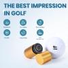 Litechicwalk Custom Golf Ball Stamp - Reusable Golf Marker Personalized Accessories to Identify Golf Balls - Customized Golf Gifts for Men Him Golfers Dad Boyfriend Husband (Gold) view 3