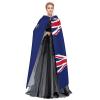 MUFLVDX New Zealand Flag Unisex Hooded Robe Cloak Halloween Cool Cosplay Witch Costume Adults Cloak Party Cape view 3