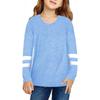 Girl Clothes Size 6 Kids Girls Tunic Tops Crewneck Soft Striped Long Sleeve Comfortable Casual (f-Blue, 10-11 Years) view 2