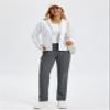 TACVASEN Womens Fleece Lined Pants Thermal Winter Sherpa Sweatpants with Pockets High Waisted Joggers Cotton Lounge Dark Grey XL view 3
