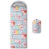 AILONEN Cartoon Pink Pig Sleeping Bag,3 Season Warm & Cool Weather,Lightweight,Waterproof,Kawaii Pigs Animal Themed Sleeping Bag for Boys Girls Kids Adults,Traveling and Outdoors view 1