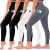 4 Pack Leggings for Women Butt Lift High Waisted Tummy Control No See-Through Yoga Pants Workout Running Leggings view 1