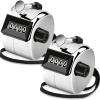 Decymis 2 Pack Clicker Counter, Metal Hand Tally Counter Clicker, 4 Digit Mechanical Palm Click Counter for Counting Numbers, Coaching, Sports Events Count view 1