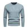 Muscularfit Mens Sweaters Slim Fit Long Sleeve Knitted Sweaters Lightweight Crewneck Sweater Casual Knitted Pullover Sweaters Men's Sweaters Cardigan Light Blue L view 2